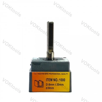 Фреза ГЛОБУС 1000 пазовая прямая d8 D8 L60 h30 Z2