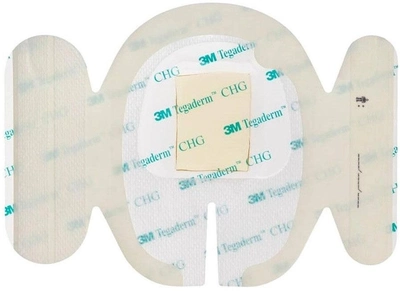 Повязка для фиксации внутривенных катетеров 3M Tegaderm CHG 8.5 х 11.5 см 1657R 1 шт.