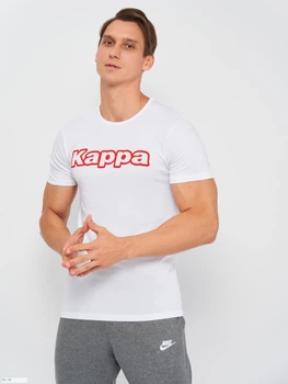 Футболка нательная мужская хлопковая Kappa K1335 M Белая (8032522599092)