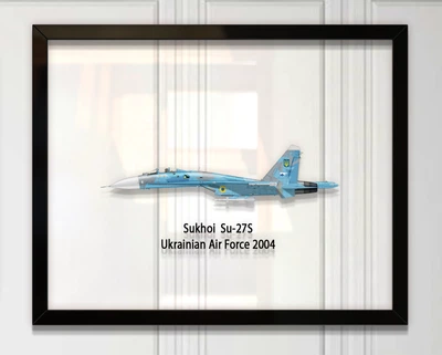 Принт на стекле Artel «Самолет Су-27С 2004 года» 46 x 36см