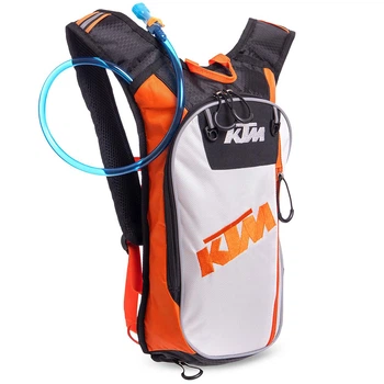 Моторюкзак с питьевой системой гидратором KTM Heroe 5122-KB объем 6л White-Black-Orange