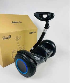 Гіроскутер Ninebot MiniRobot Mini 10,5 дюймів Гіроборд з ручкою Music Edition (Чорний з підсвічуванням коліс)