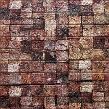 Самоклеющаяся 3D панель Sticker Wall брусы 700x770x5мм