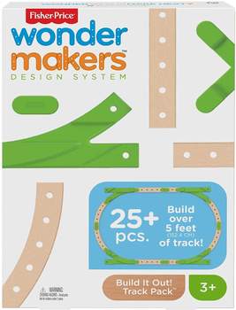 Дерев'яний конструктор Fisher-Price Wonder Makers Design System Build it Out! Track Pack (GFP81)
