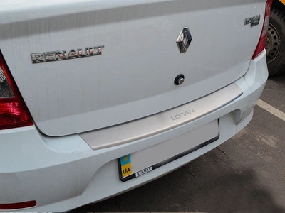 Накладка на бампер Renault Logan 2009-2013 із загином седан виконання Premium NataNiko