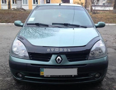Дефлектор капота Renault Symbol 2002-2008 с логотипом Vip Tuning