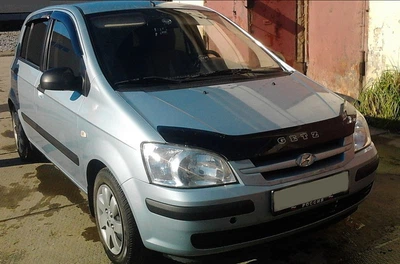 Дефлектор капота Hyundai Getz 2002-2005 с логотипом Vip Tuning