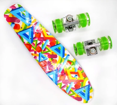 Пенни борд со светящимися колесами Best Board Геометрия