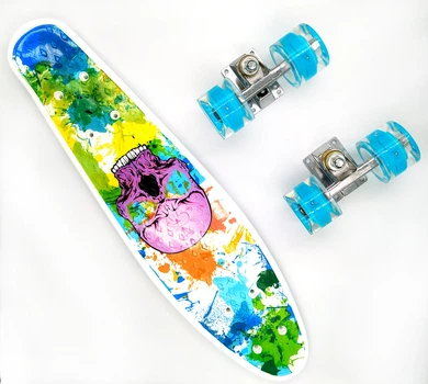 Пенни борд со светящимися колесами Best Board Графити