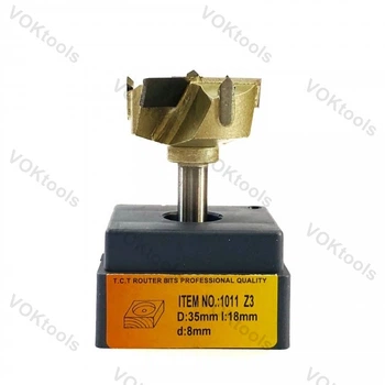 Фреза ГЛОБУС 1011 d8 D35 h18 Z3 для дверних петель