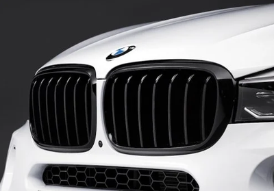 Решетки радиатора BMW F15 F16 X5 X6 одиночные глянец бмв ф15 ф16 ноздри х5