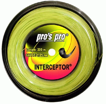 Струни для тенісу Pro’s Pro INTERCEPTOR 1.25 200 m lime