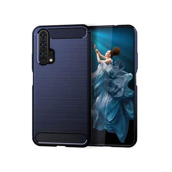 Чохол Lenuo Carbon Fiber для Honor 20 / Huawei Nova 5T Navy Blue