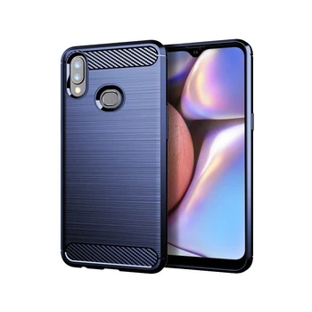 Чохол Lenuo Carbon Fiber для Samsung Galaxy A10S Navy Blue