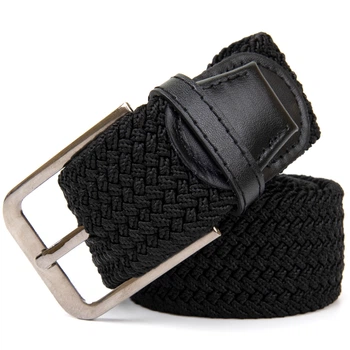 Текстильный ремень мужской классический Vintage Belt 20521 Черный