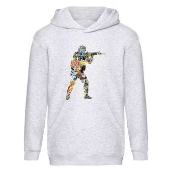 Худі дитяча Контр Страйк 003 (CS GO) сіра (CSG gry 003) 164 см