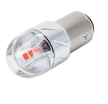 Светодиодная лампа с цоколем 1157 BA15d&nbsp;P21/5W 6SMD 3030 12V Красная (51705)