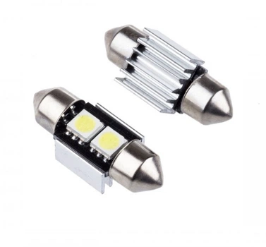 Светодиодная лампа C5W Festoon 2 SMD 5050 12V 31мм Белая с радиатором&nbsp;Avtoexpect (32100)
