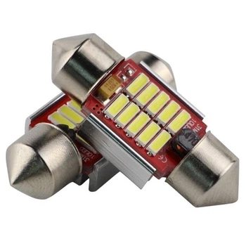 Светодиодная лампа C5W Festoon 10 SMD 4014 12V 31мм Белая Avtoexpect (31379)