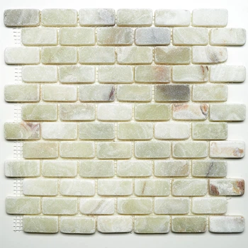 Мозаика из натурального камня Amera Mosaic - Green (T2) 32.5x30 цена за 1 шт