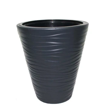 Горшок для цветов Form-Plastic Sahara-30 антрацит со вставкой (2720-014)