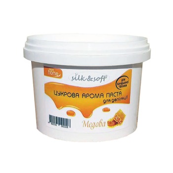 Цукрова паста Silk&Soft для депіляції в домашніх умовах медова 500г