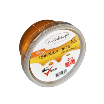 Цукрова паста Silk&Soft для депіляції в домашніх умовах мануальна тверда 200г