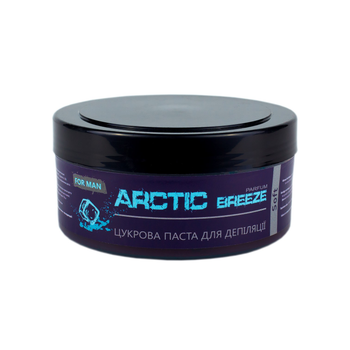 Парфумована цукрова паста Silk&Soft для чоловічої депіляції Arctic breez тверда 400г