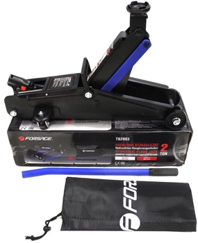 Домкрат підкатний Forsage 2 т h min 130 мм, h max 350 мм (F-T82003)