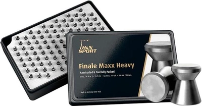 Кулі пневматичні H&N Finale Maxx HW. Кал. 4.49 мм Вага — 0.53 г 200 шт./пач. (14530371)