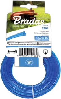 Леска для триммера Bradas Trimmer звезда 2.4мм х 15м (ZTG2415K)