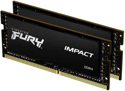 Pamięć Kingston Fury SODIMM DDR4-3200 32768 MB PC4-25600 (Kit of 2x16384) Impact Black (KF432S20IBK2/32)