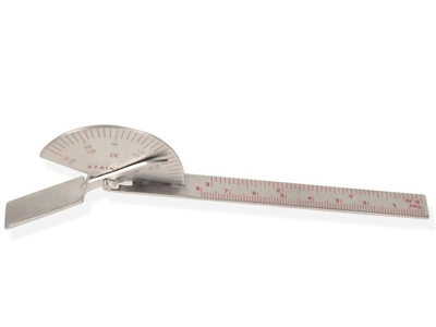 Гоніометр Gima лінійка для вимірювання рухливості суглобів пальців 150 мм 180° (mpm_7159)