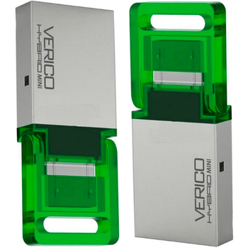 Флеш память Verico USB 32Gb Hybrid Mini Green