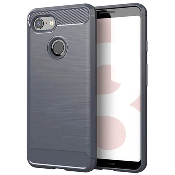Чохол Lenuo Carbon Fiber для Google Pixel 3a Сірий