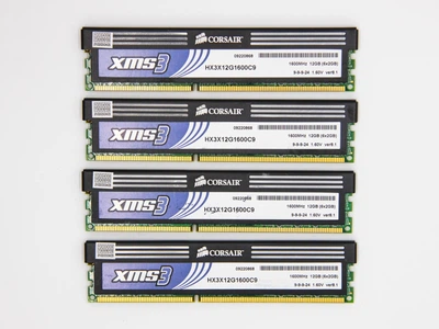 Игровая оперативная память Corsair XMS3 DIMM 6Gb (3*2Gb) DDR3 1600MHz PC3-12800 CL9 (HX3X12G1600C9) Refurbished