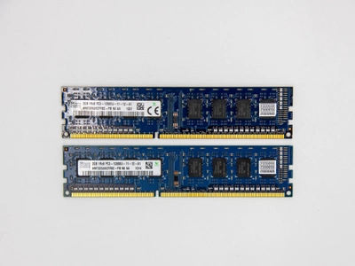 Оперативная память Hynix DIMM 4Gb (2*2Gb) DDR3 1600MHz PC3-12800 CL11 (HMT325U6CFR8C-PB N0 AA) Б/У