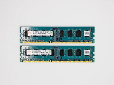 Оперативная память Hynix DIMM 4Gb (2*2Gb) DDR3-1066MHz PC3-8500 CL7 (HMT125U6TFR8C-G7 N0 AA-C) Б/У