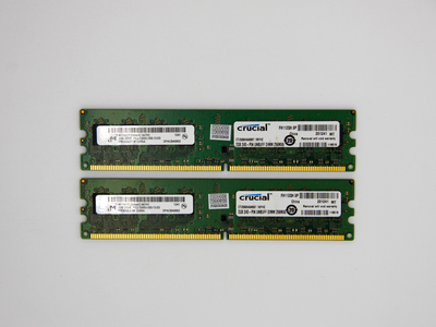 Оперативная память Micron DIMM 4Gb (2*2Gb) DDR2 667MHz PC2-5300 CL5 (MT16HTF25664AZ-667H1 CT25664AA667.14FHZ) Refurbished