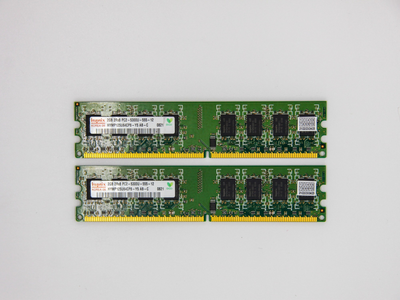 Оперативная память Hynix DIMM 4Gb (2*2Gb) DDR2-667MHz PC2-5300 CL5 (HYMP125U64CP8-Y5 AB-C) Refurbished