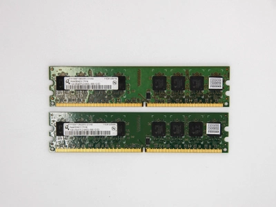 Оперативная память Qimonda 2Gb (2*1Gb) DDR2 800MHz PC2-6400 CL6 (HYS64T128020EU-2.5-B2) Б/у