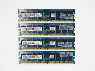 Оперативная память Ramaxel 4GB (4*1Gb) DDR2 800MHz PC2-6400 CL6 (RML1520EC48D7W-800) Б/у