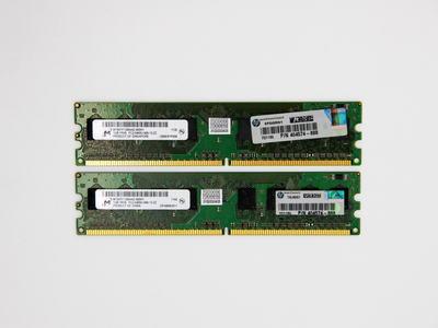 Оперативная память Micron 2Gb (2*1Gb) DDR2 800MHz PC2-6400 CL6 (MT8HTF12864AZ-800H1) Refurbished