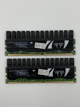 Игровая оперативная память Patriot Viper DIMM 4Gb (2*2Gb) DDR2 2Gb 800MHz PC2 6400U CL4 (PV224G6400LLK) Б/У
