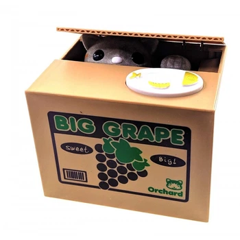 Скарбничка дитяча "Злодійка монет "Big Grape" Кішка