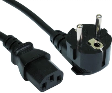 Кабель питания Voltronic Schuko PC-186 CEE7/17-C13, 1.8 м, 0.75 мм, OEM (евровилка) Q25/250 медь (2000000146478)