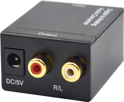 Активний конвертер Voltronic з цифрового (SPDIF) в аналоговий (RCA) аудіо сигнал (без оптичного кабеля) (2000000111797)