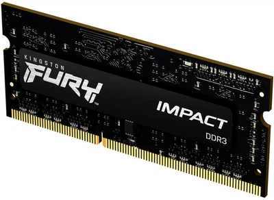 Оперативная память Kingston Fury SODIMM DDR3L-1866 4096MB PC3-14900 Impact Black (KF318LS11IB/4)