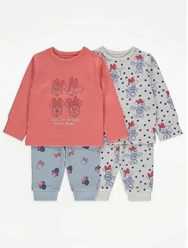 Комплект пижам George Disney Minnie Mouse Red 86-92 см 2шт разноцветные