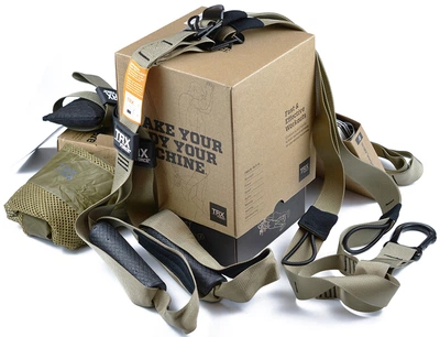 Петлі TRX Tactical (T3) тактичної PRO-серії: підвісні тренувальні для функціонального тренінгу (обгумовані ручки) EF-2362-Т3